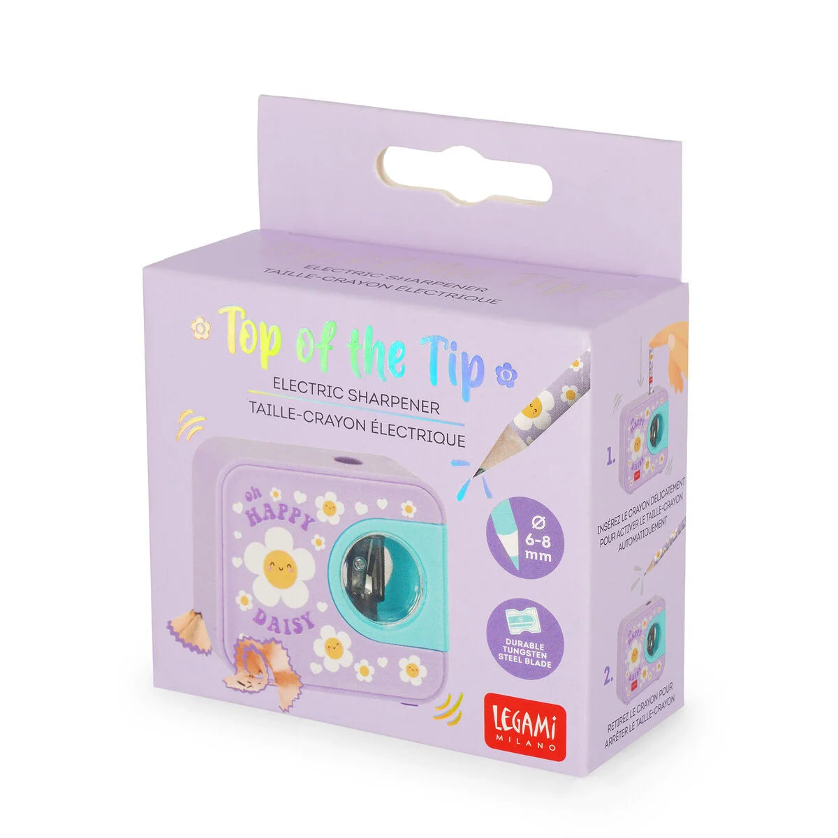 Elektrische potloodslijper - Top of the Tip - Daisy