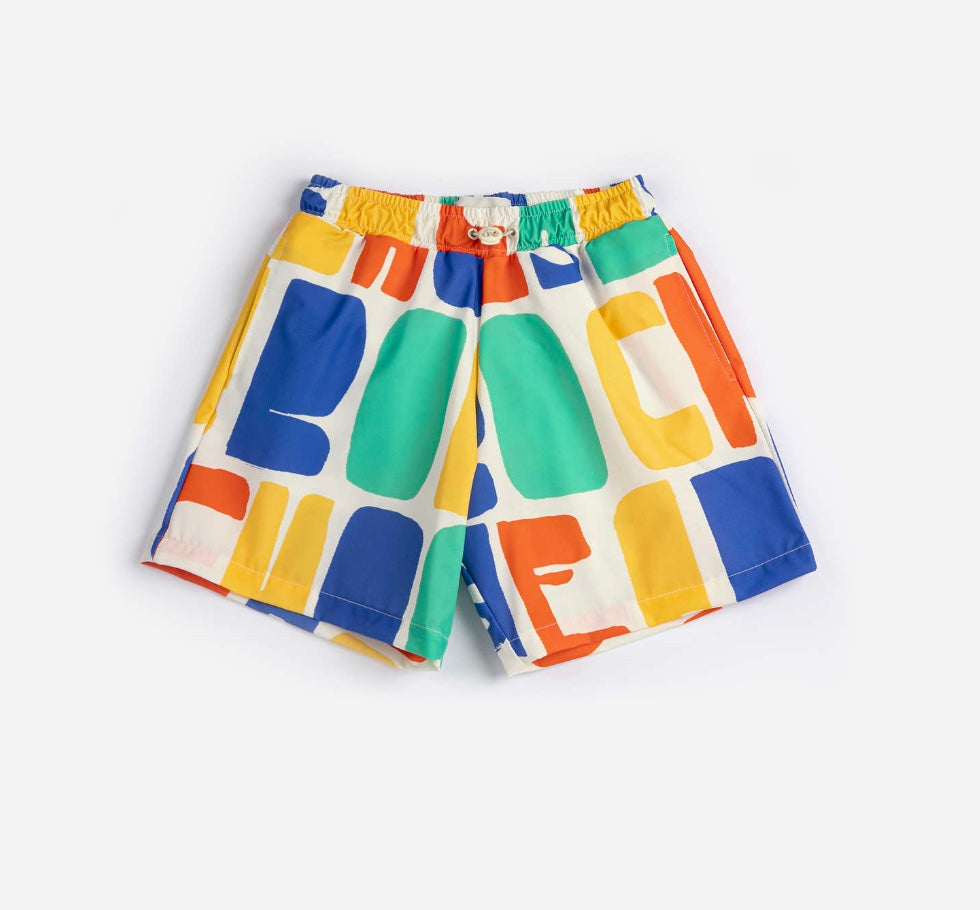 Bobo Choses Color all over swim board shorts