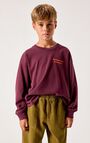 Kinderen-t-shirt Fizvalley - Aubergine Vintage