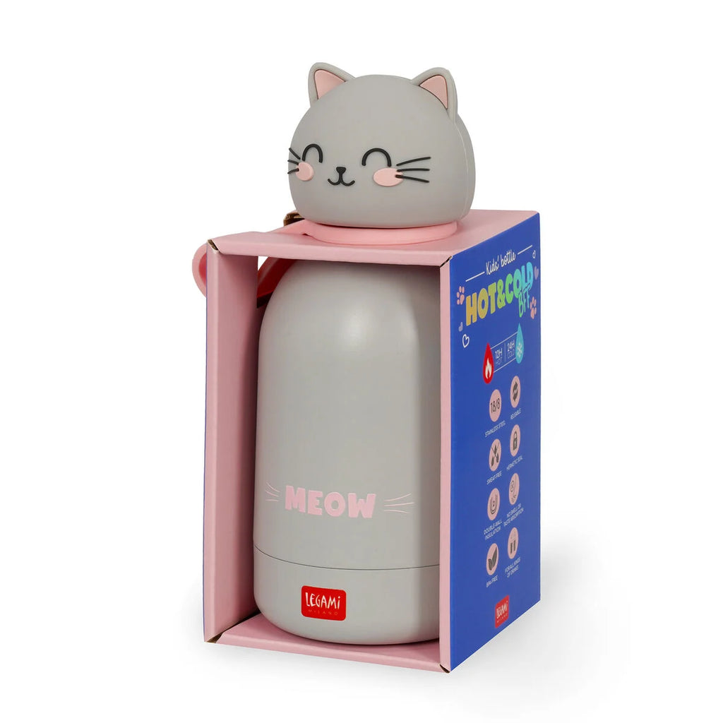 Isothermische RVS drinkfles - Hot&Cold BFF Kitty