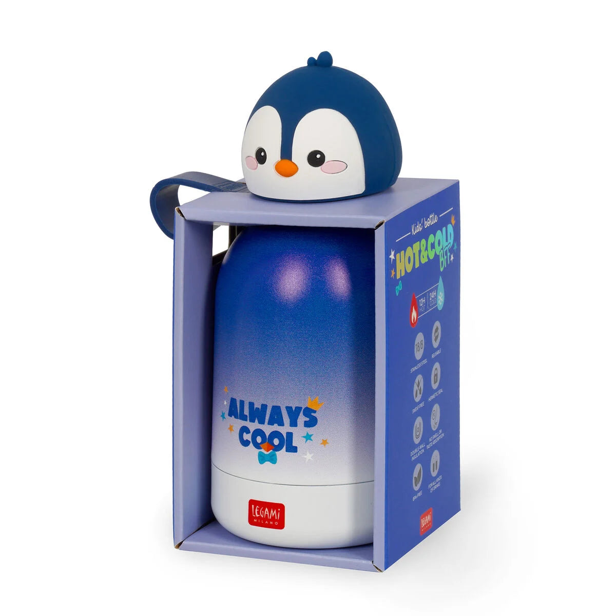 Isothermische RVS drinkfles - Hot&Cold BFF Pinguin