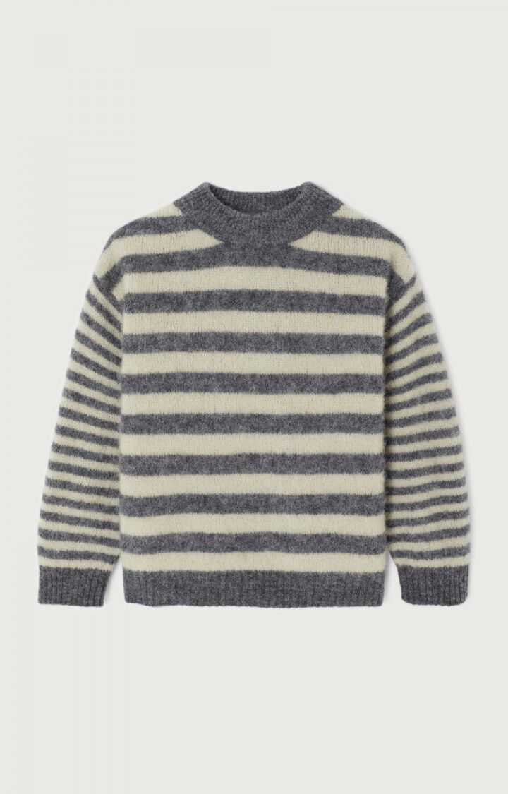 KINDERTRUI VITOW  Gestreept  Staal en Hummus