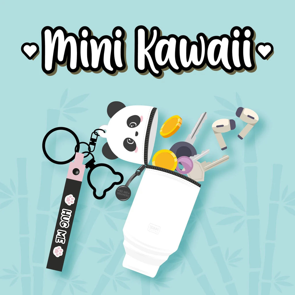 Mini Kawaii - Portemonnee met sleutelhanger - Panda