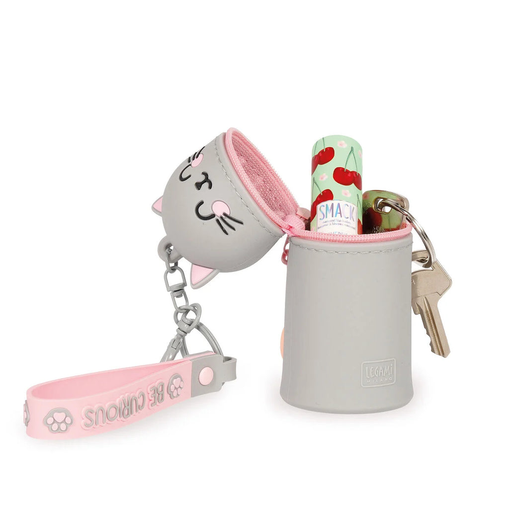 Mini Kawaii - Portemonnee met sleutelhanger - Kitty