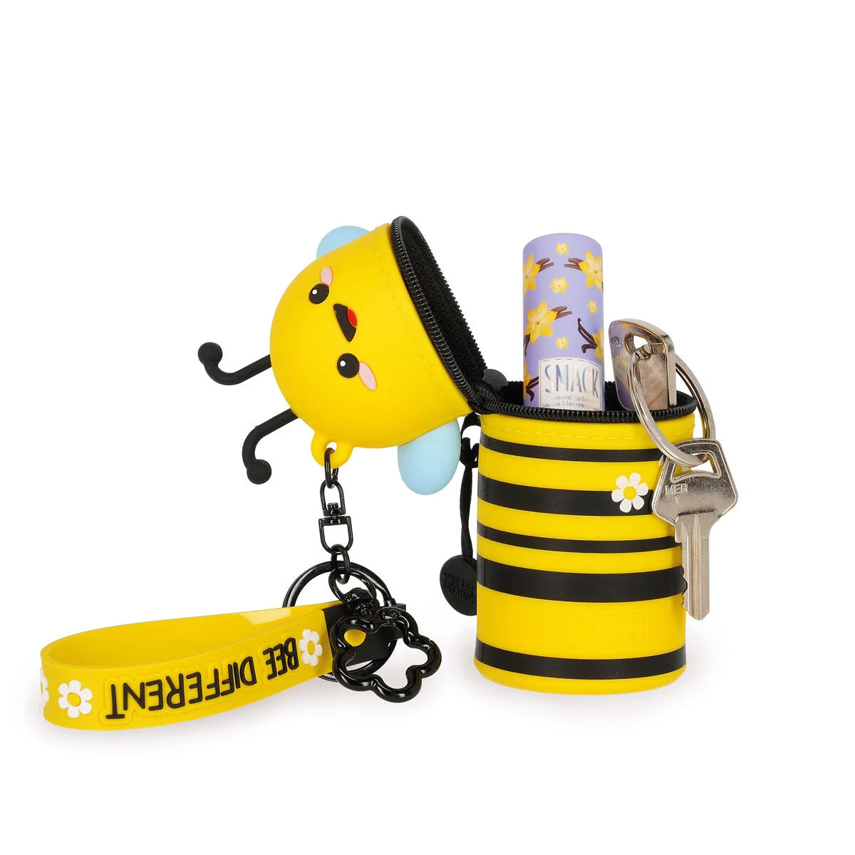 Mini Kawaii - Portemonnee met sleutelhanger - Bee