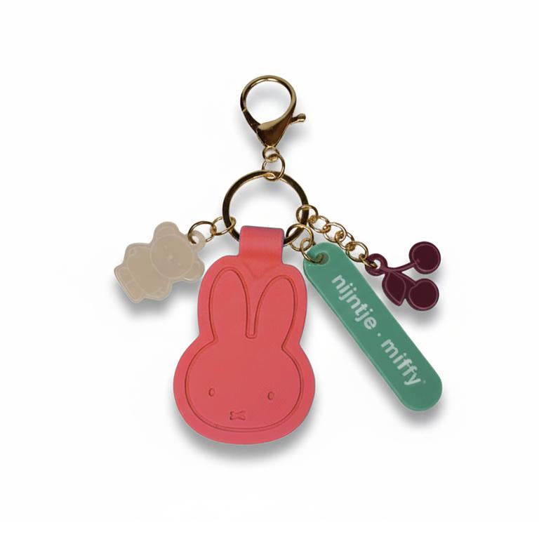 Nijntje - miffy bright | Bag charm - Koraal