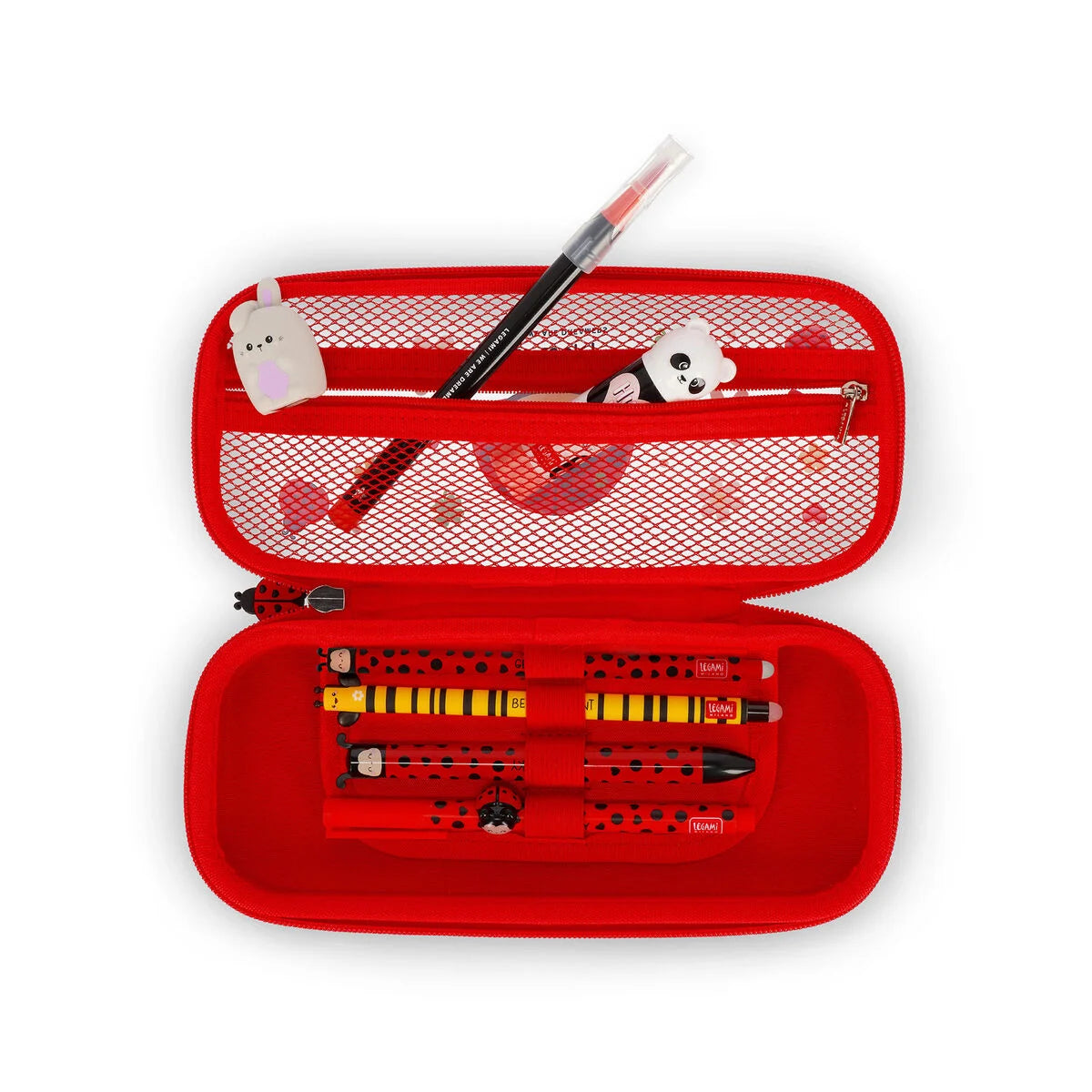 Ladybug doorzichtig etui met lieveheersbeestjes - WonderWow
