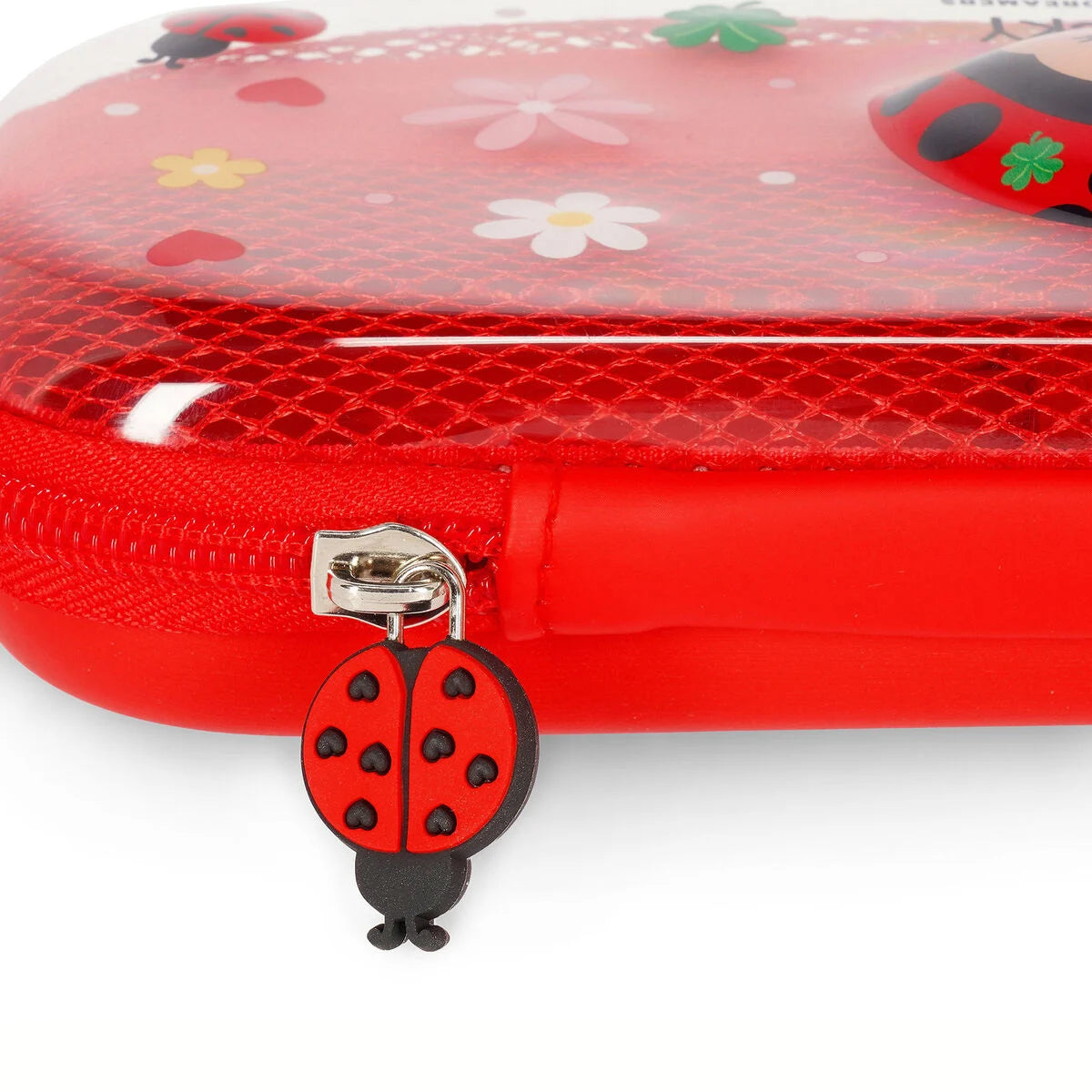 Ladybug doorzichtig etui met lieveheersbeestjes - WonderWow