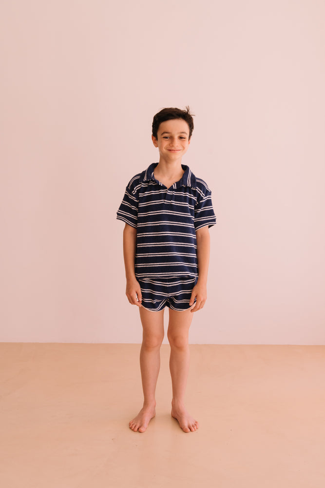 Polo Leonard Navy Stripes