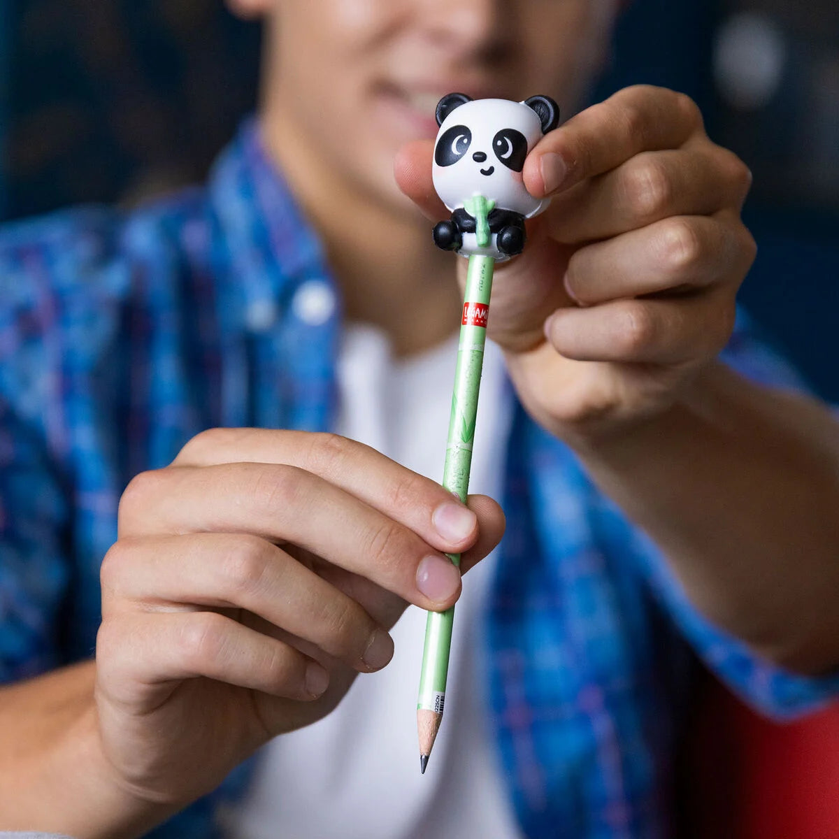 Potlood met Squishy - Squeezies - Panda