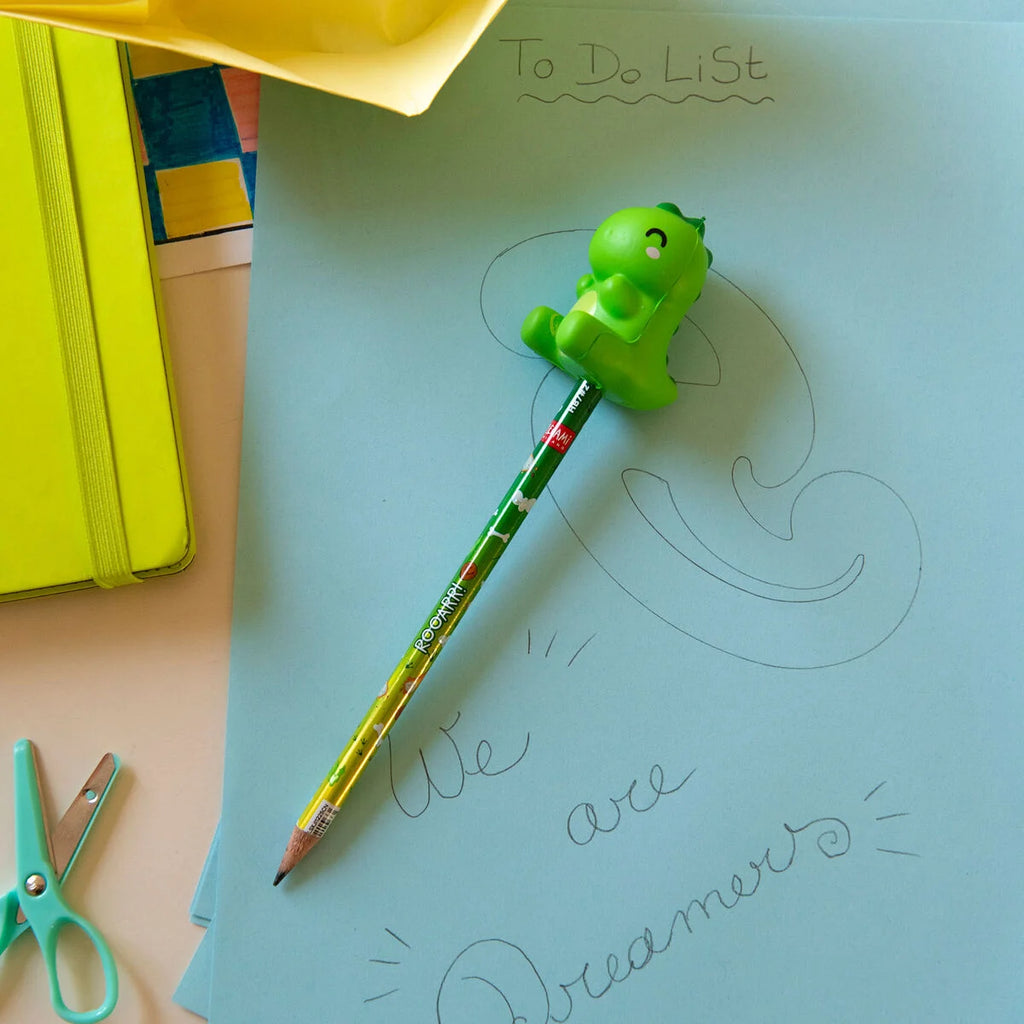 Potlood met Squishy - Squeezies - Dino