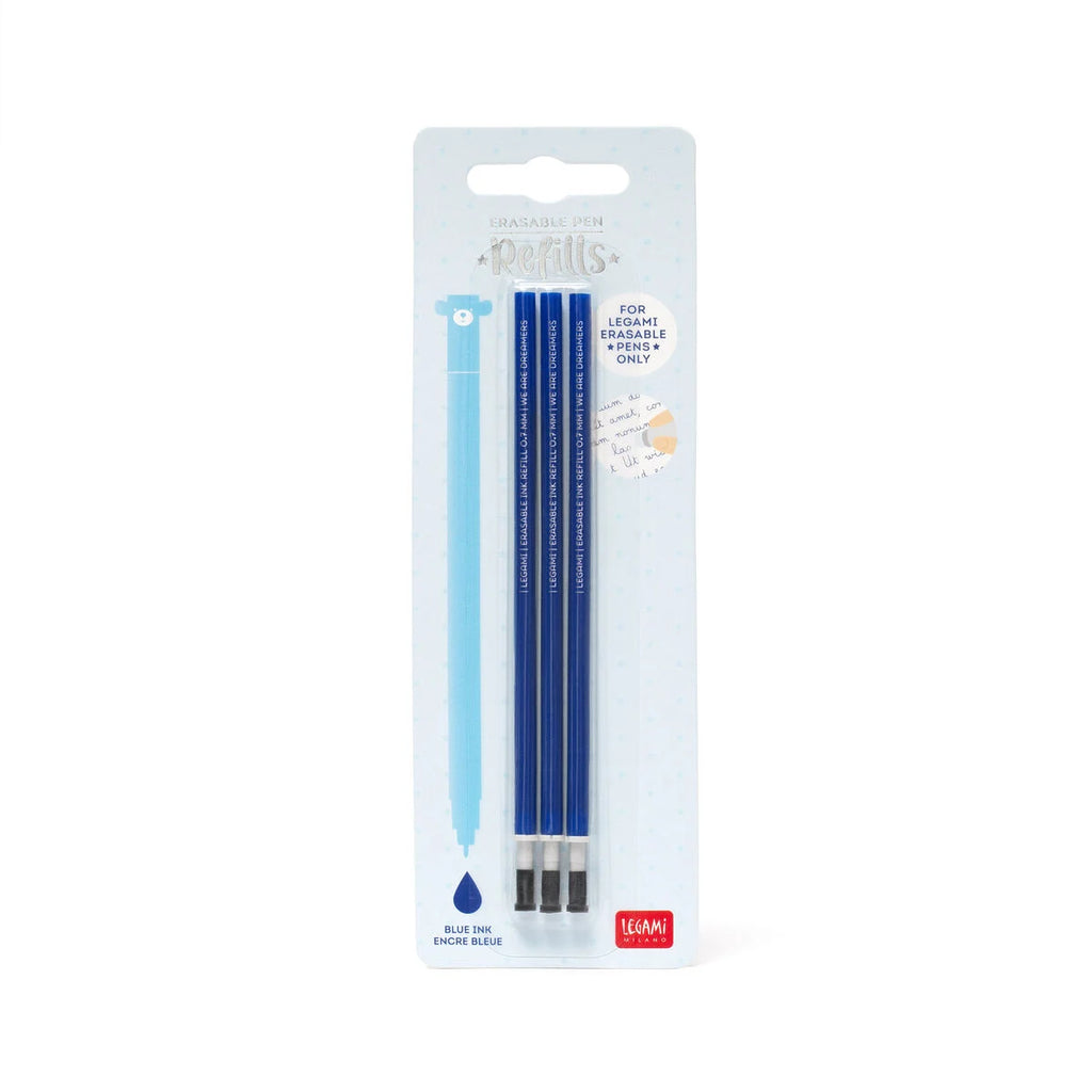 Navulling voor Legami pennen blauw - set van 3