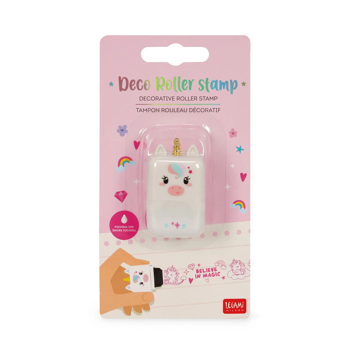 Decoratieve Stempelrol - Unicorn