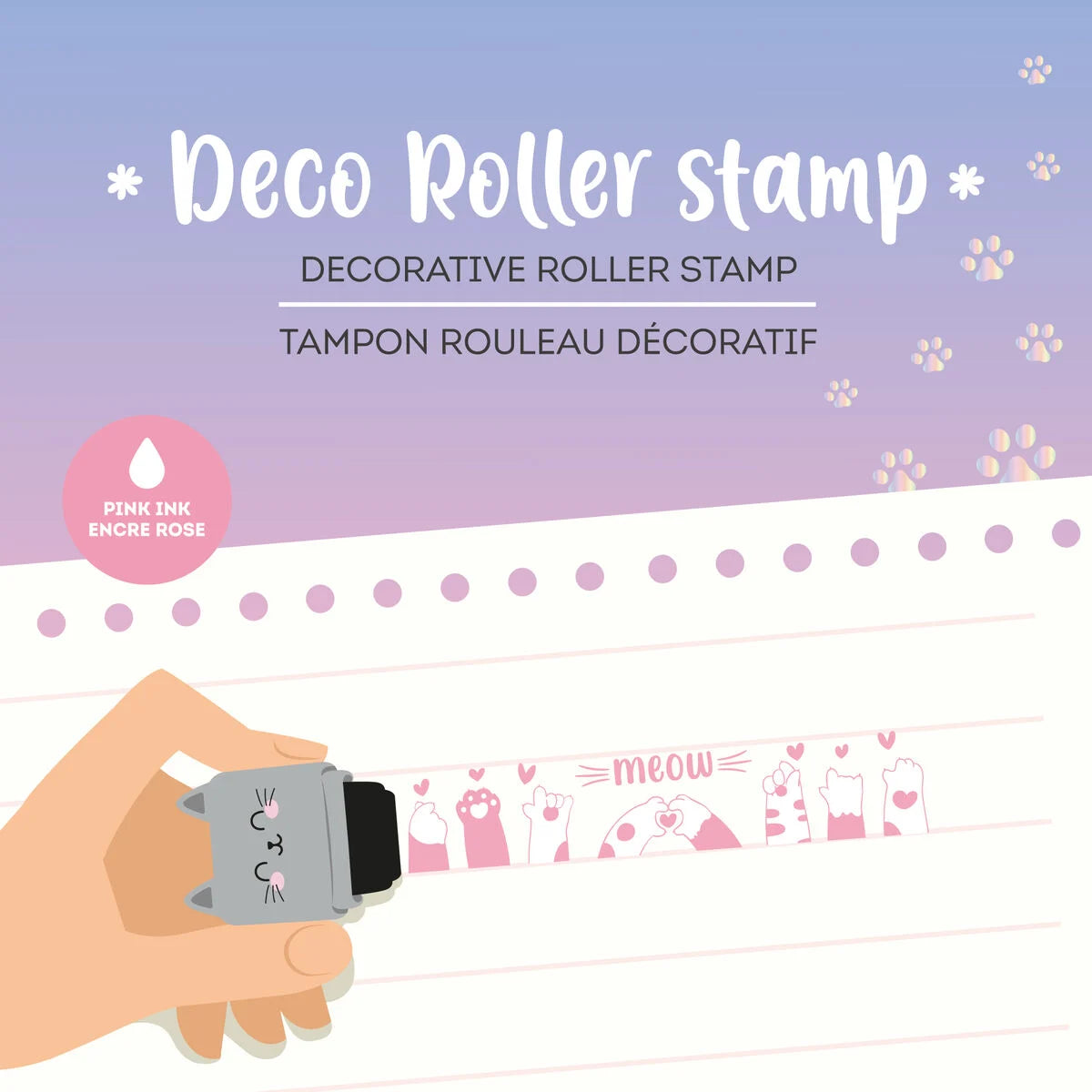 Decoratieve Stempelrol - Kitty