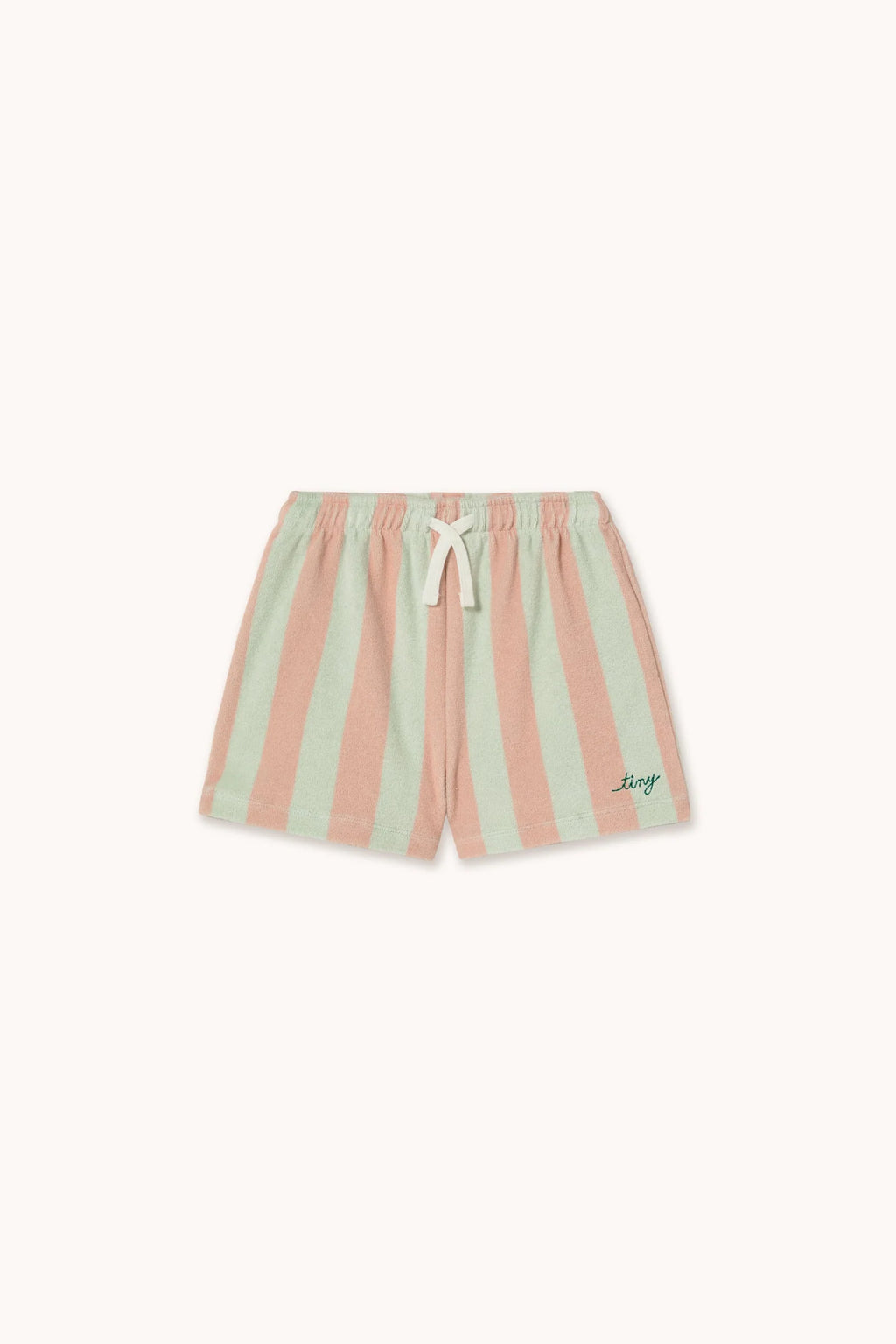 STRIPES TOWEL SHORTS *wild rose*