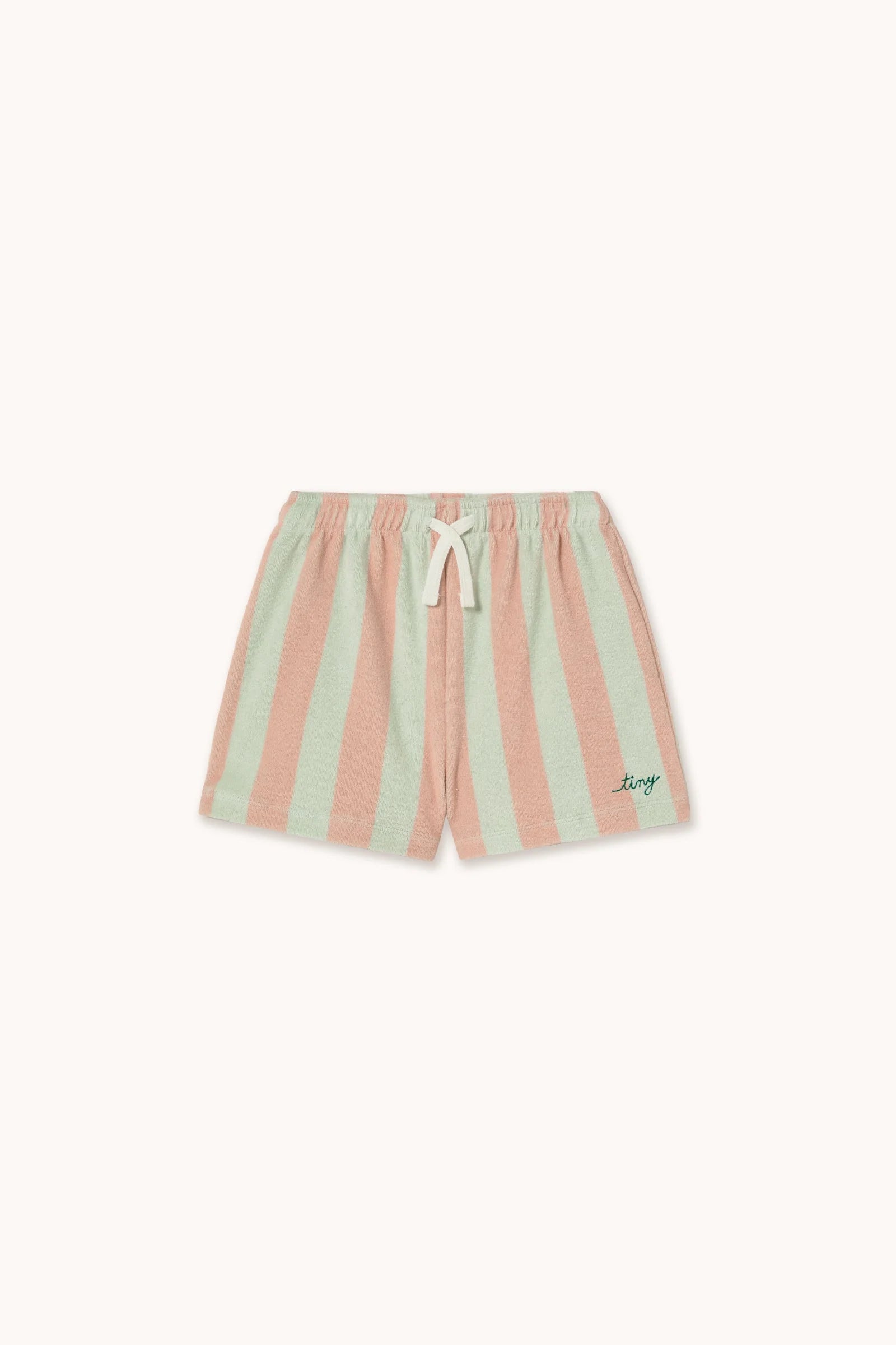 STRIPES TOWEL SHORTS *wild rose*