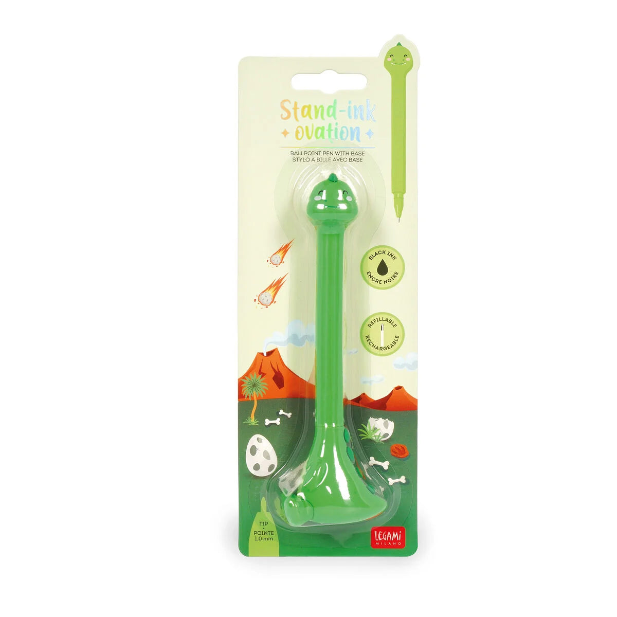 Dino balpen met voet - Stand-Ink Ovation