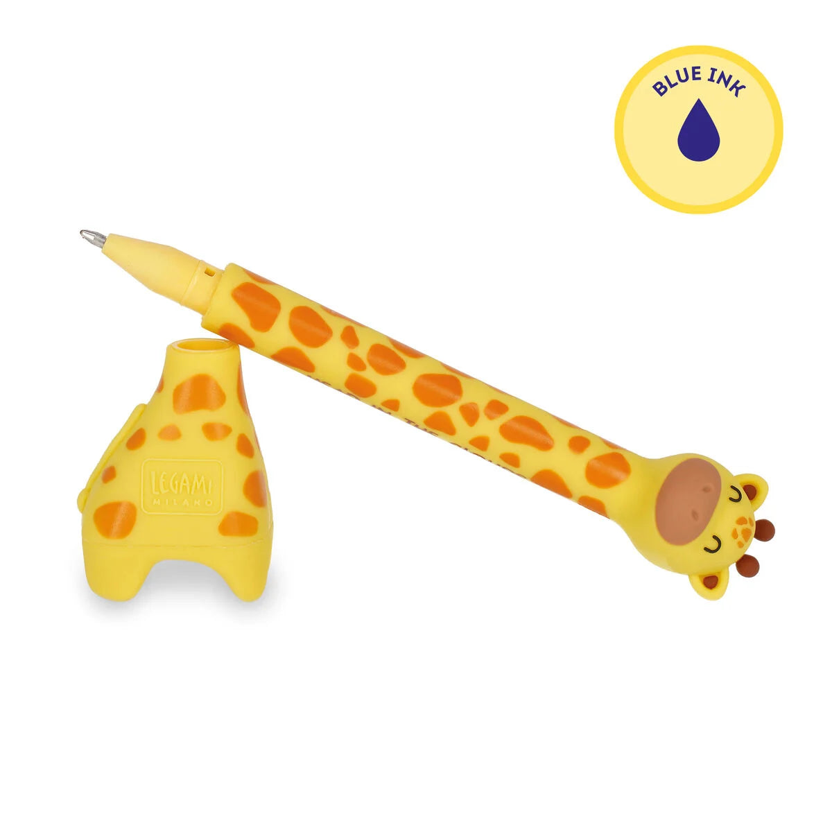 Giraffe balpen met voet - Stand-Ink Ovation