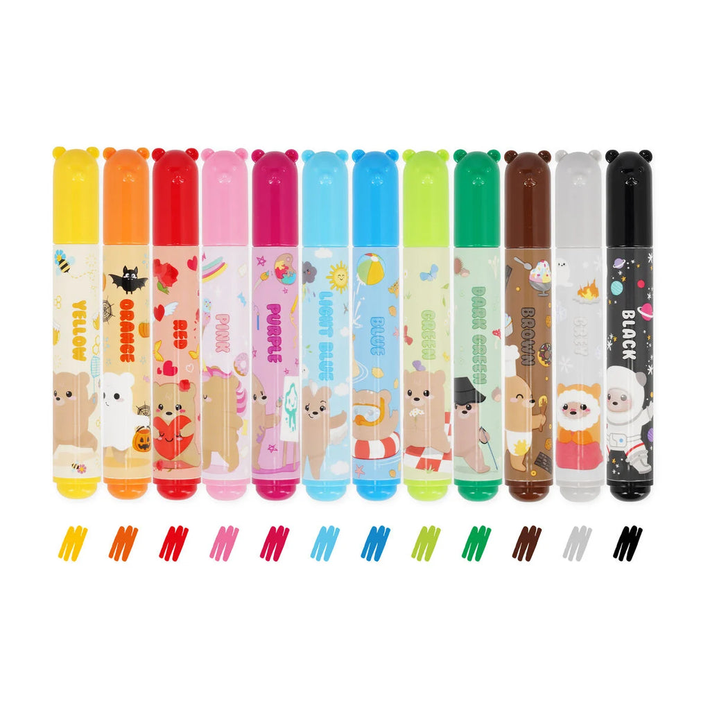 Set van 12 stiften - Teddy Friends