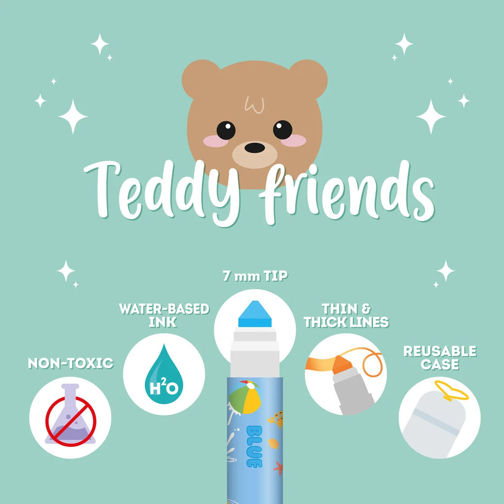 Set van 12 stiften - Teddy Friends