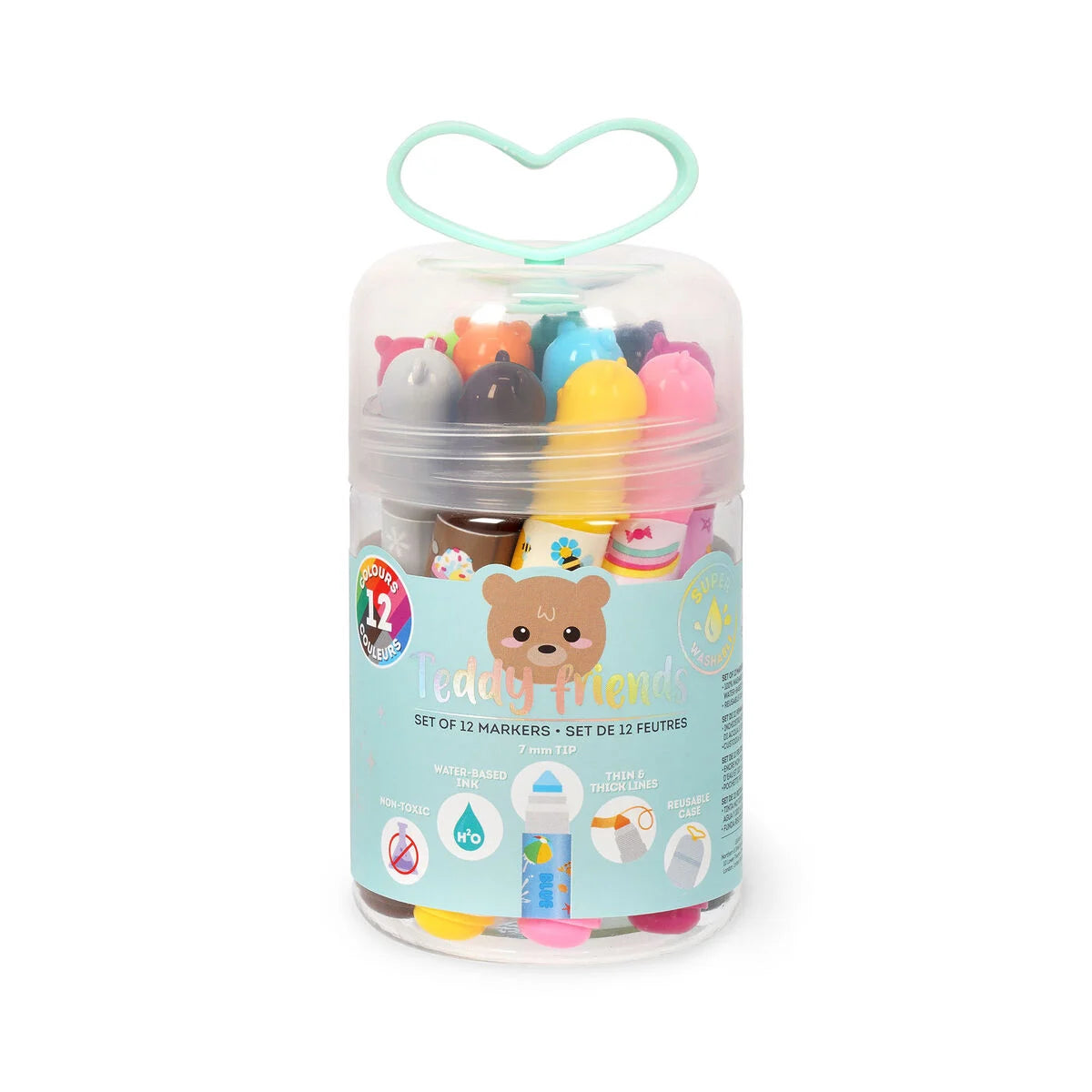 Set van 12 stiften - Teddy Friends