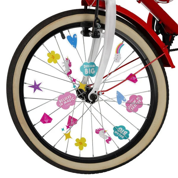 PIMP YOUR BIKE! - 30 BICYCLE SPOKE DECORATIONS - UNICORN