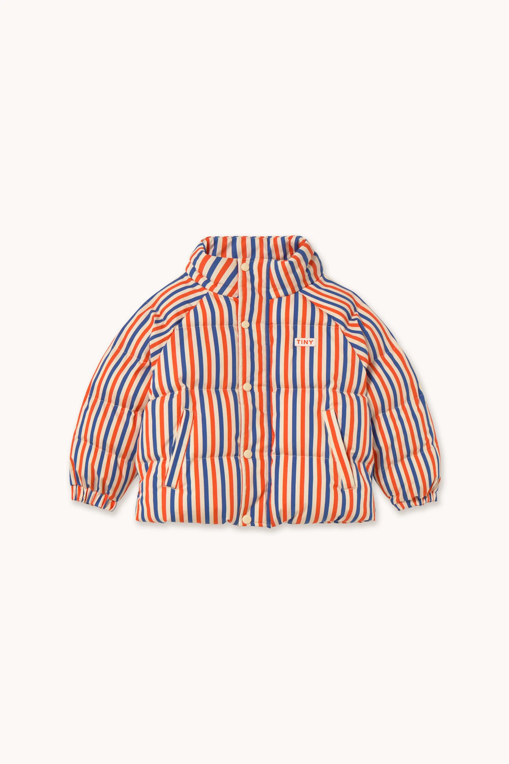 STRIPES SHORT PADDED JACKET