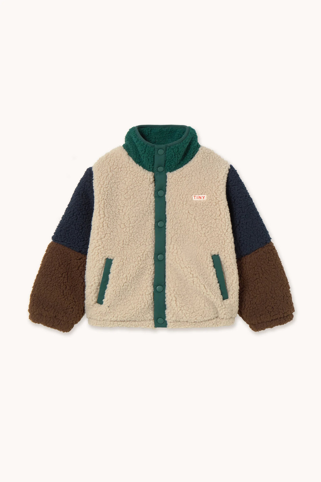COLOR BLOCK POLAR SHERPA JACKET