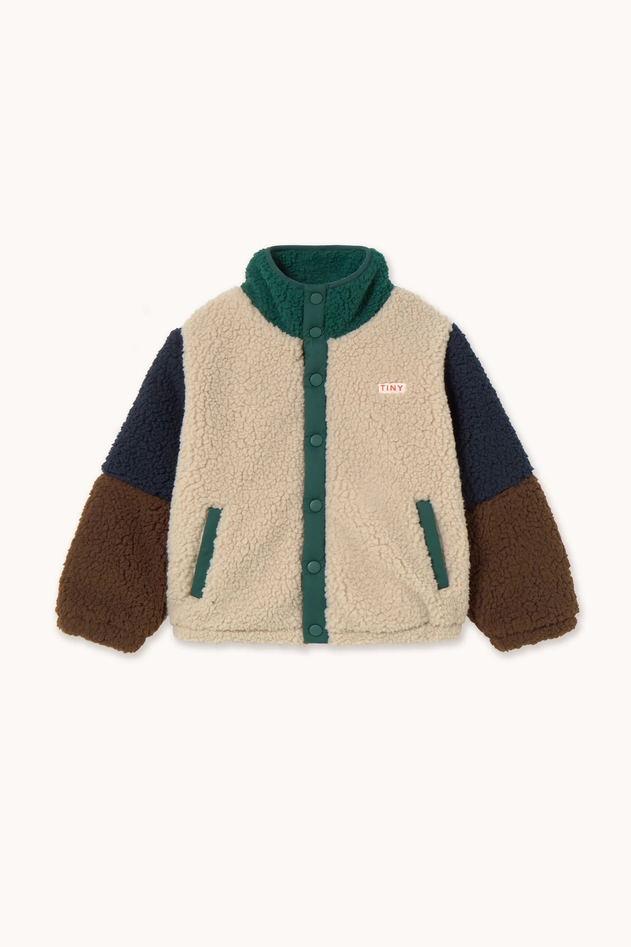 COLOR BLOCK POLAR SHERPA JACKET