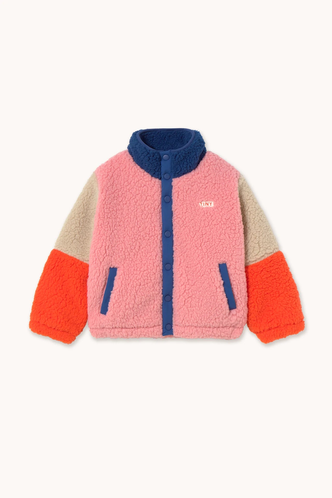 COLOR BLOCK POLAR SHERPA JACKET