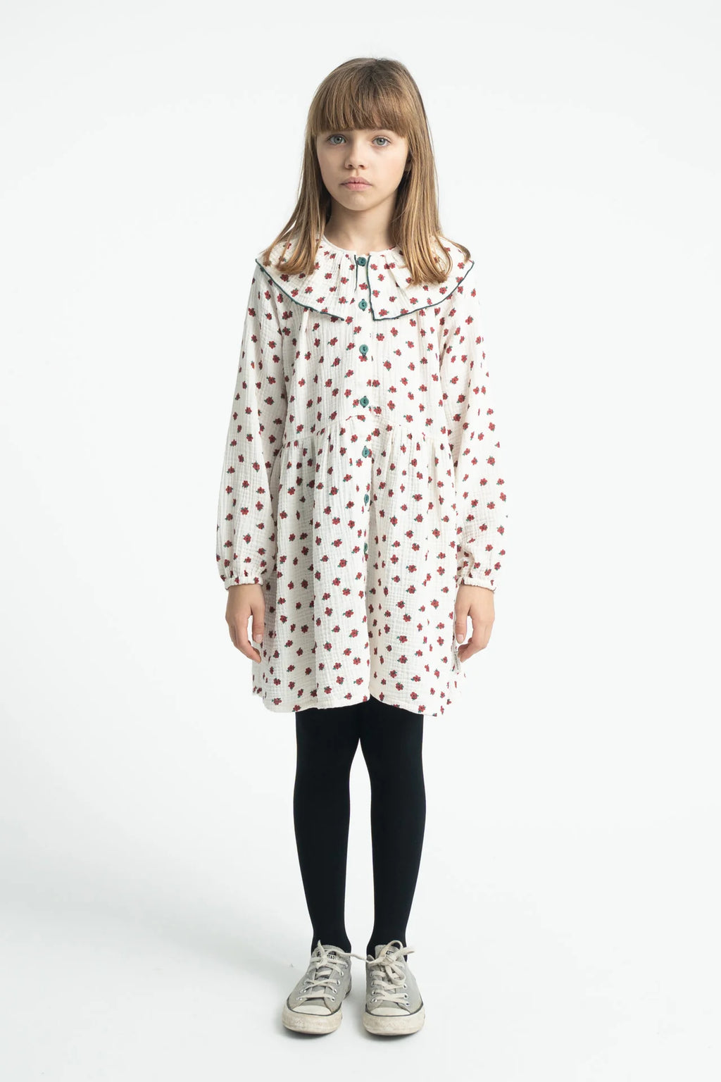 Piupiuchick short dress | ecru w/ little flowers