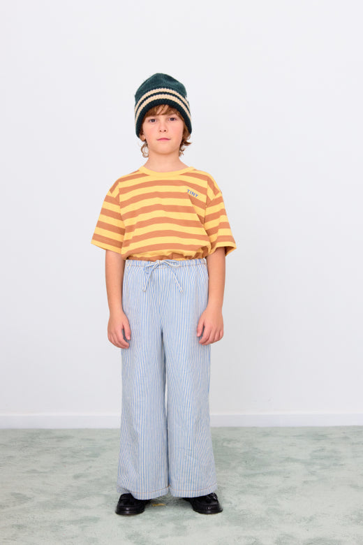 Stripes Knit Tee Soft Yellow