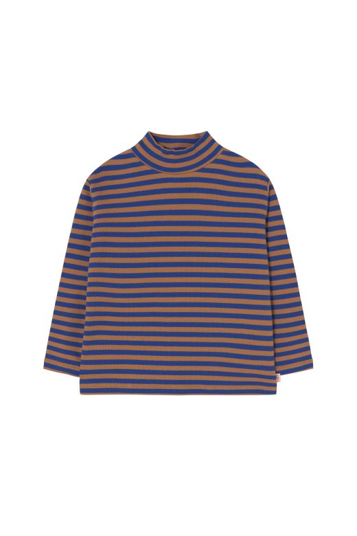 Stripes Rib Mockneck