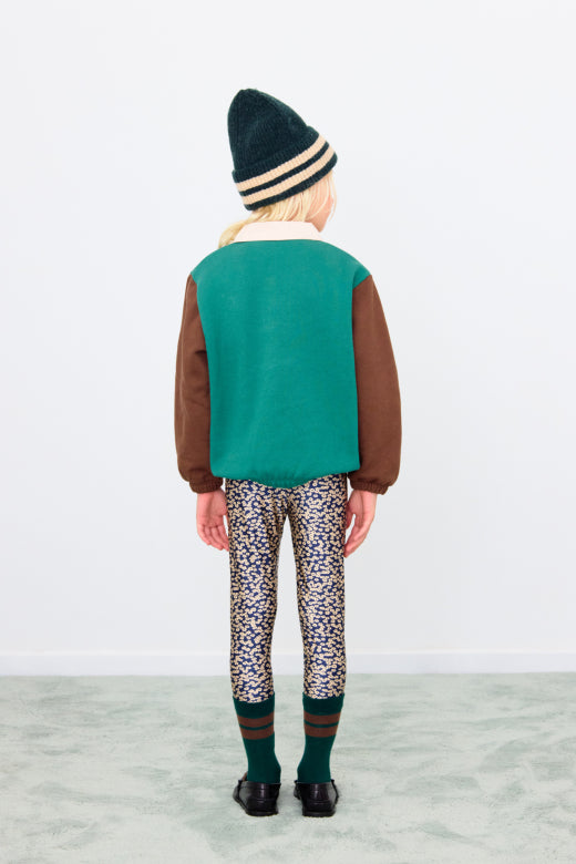 Color Block Polo Sleeve Tee