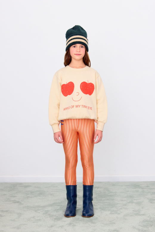 Apples Eyes Graphic Sweatshirt Vanilla