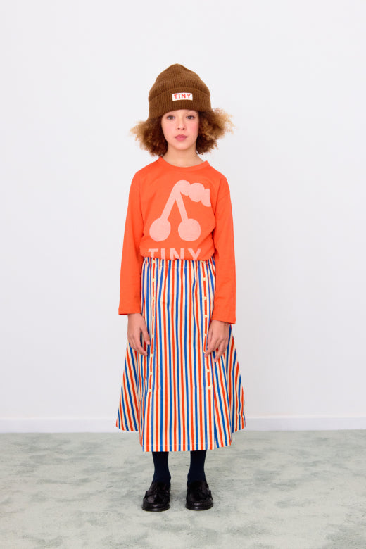 Cherry Graphic Sleeve Tee Summer Red