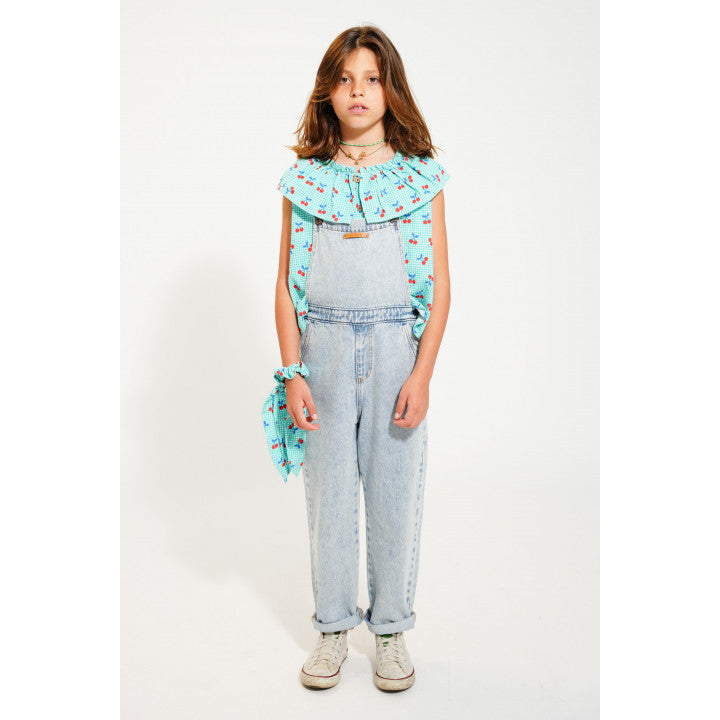 Dungarees Washed Blue Denim