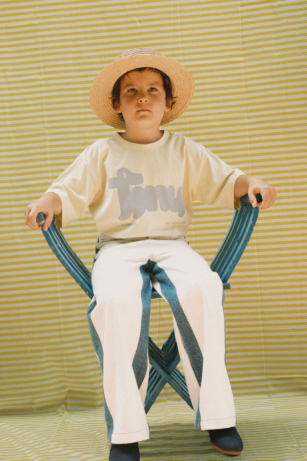TINY DOG GRAPHIC TEE *dusty yellow*