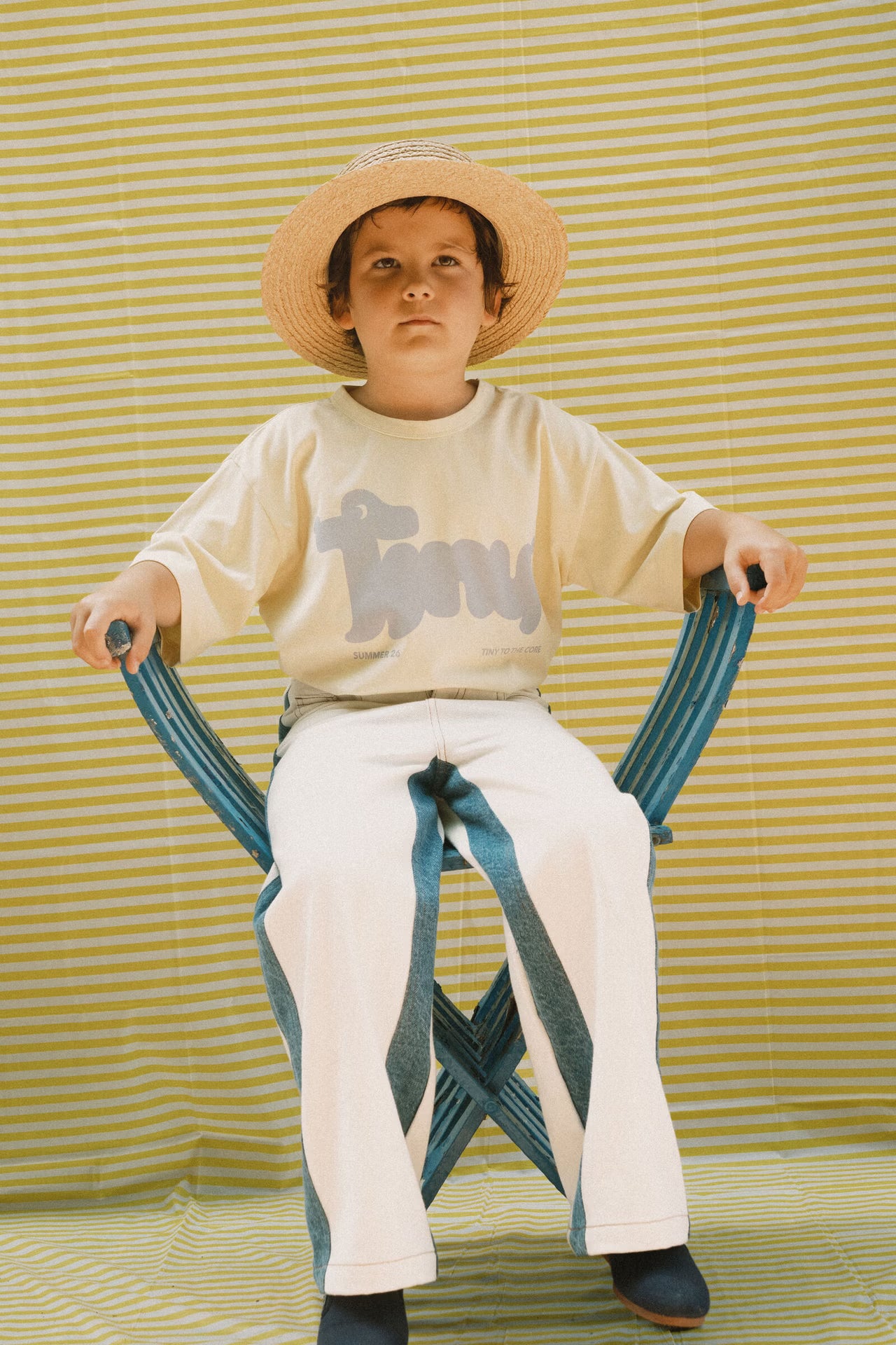 TINY DOG GRAPHIC TEE *dusty yellow*