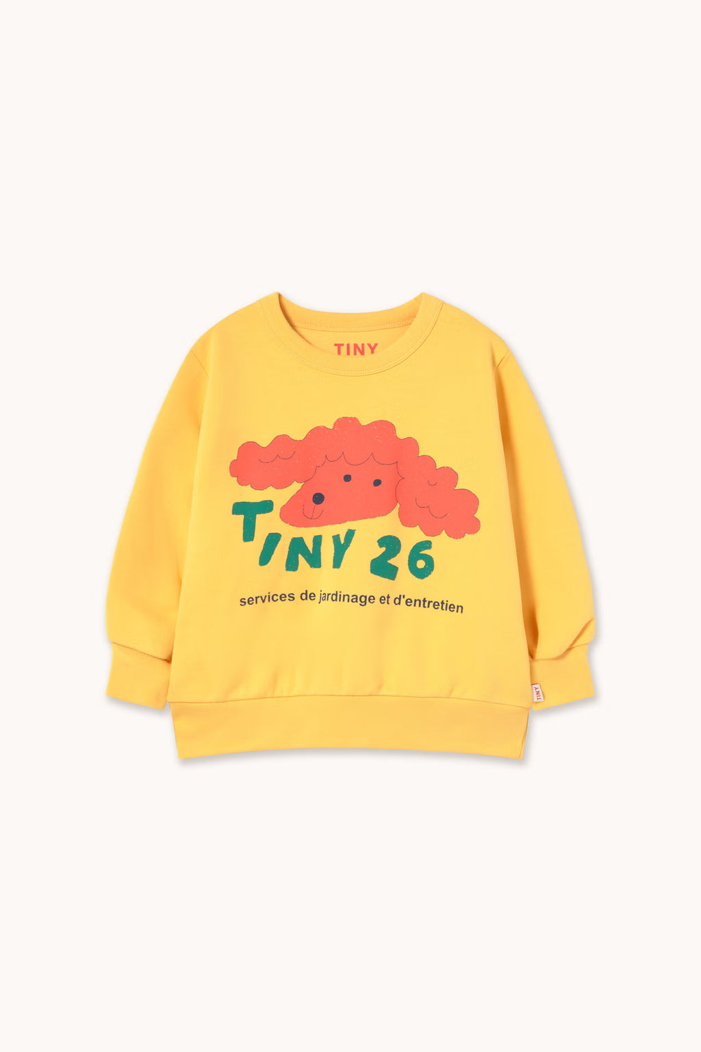 RED DOG GRAPHIC SWEATSHIRT *soft yellow*