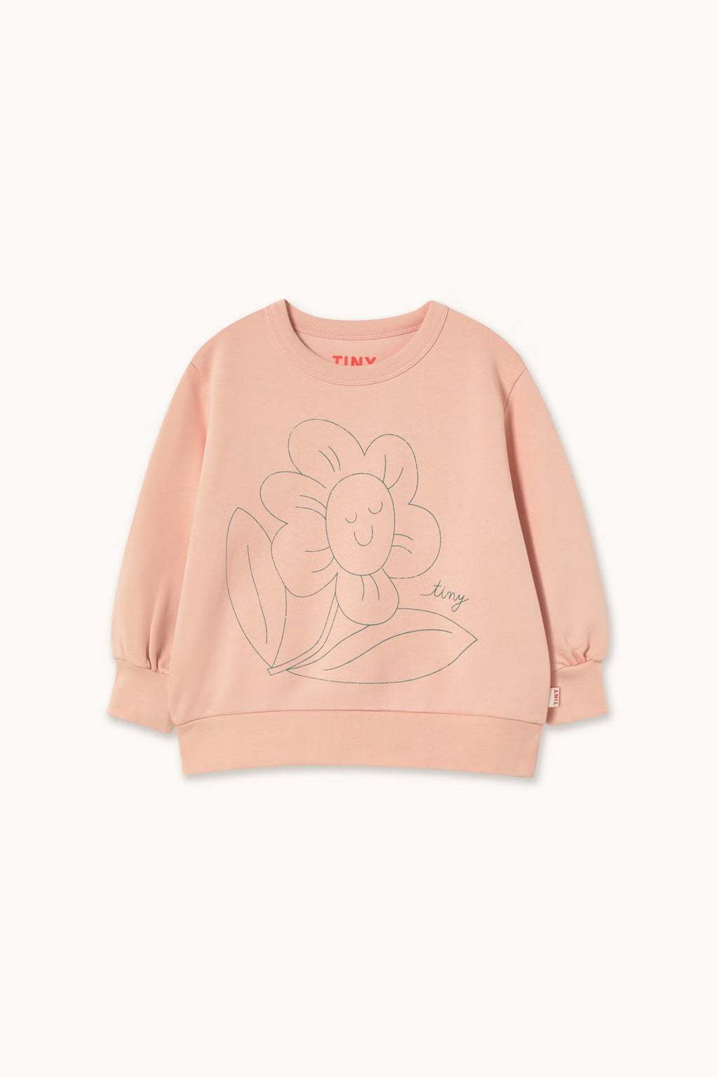 TINY FLOWER GRAPHIC SWEATSHIRT *wild rose*