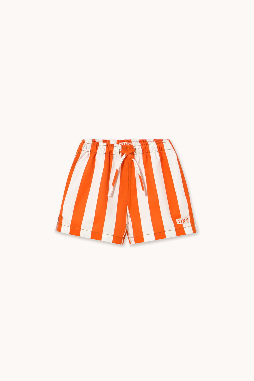 STRIPES TWILL SHORTS *summer red*