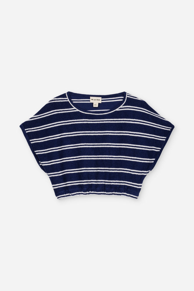 Top Bree Navy Stripes
