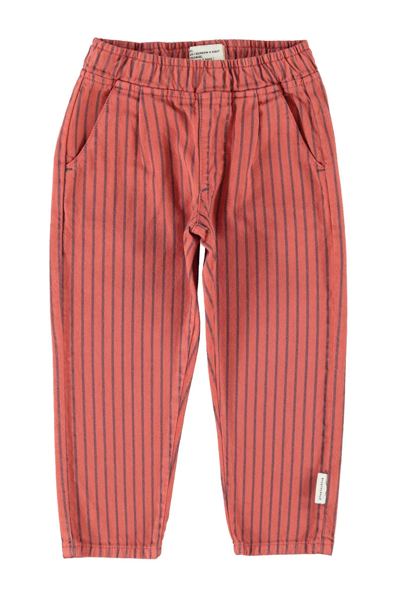Piupiuchick trousers | bordeaux w/ black stripes