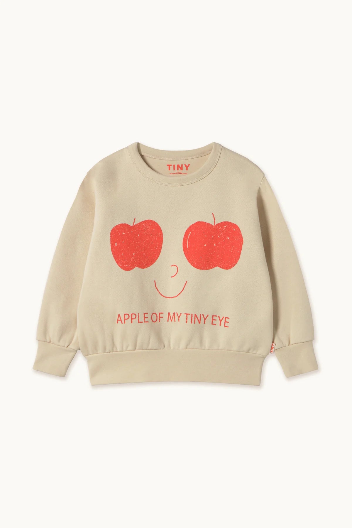 Apple Eyes Graphic Sweatshirt vanilla